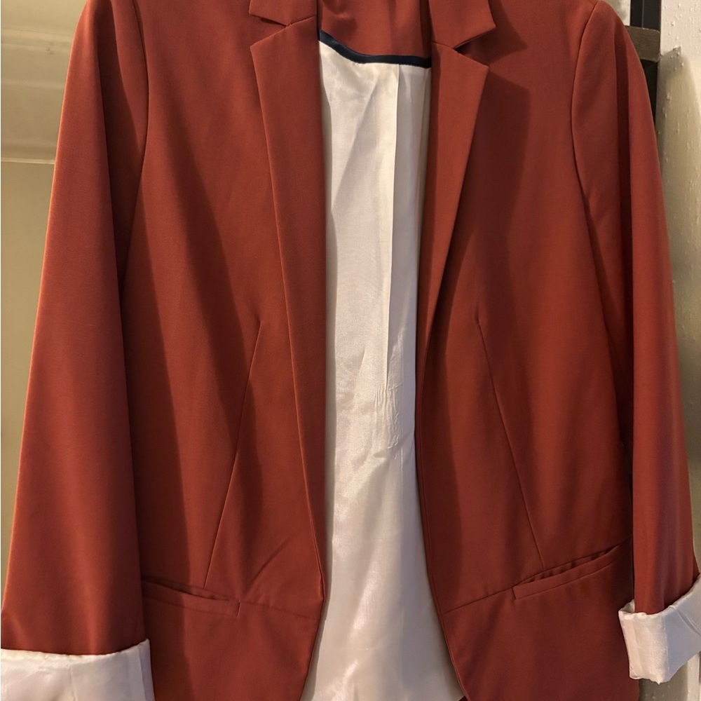 Topshop Terracotta Blazer